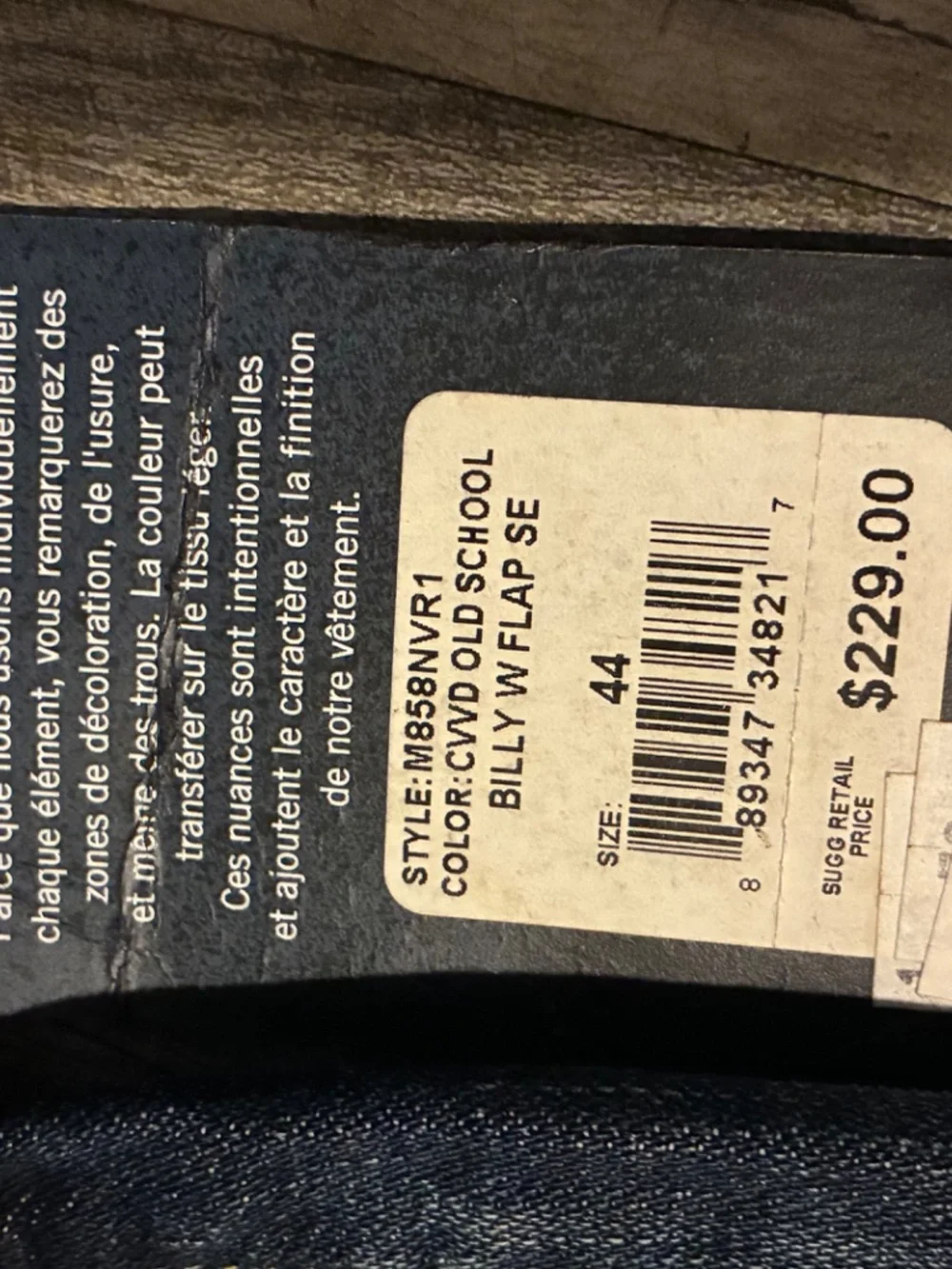 Vintage True Religion Billy Relaxed Bootcut Jeans Dark Wash Denim SZ 44 NWT New